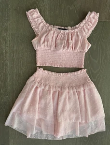katie j nyc 2 pc top & skirt set XL - Picture 1 of 6