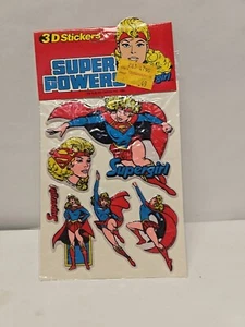 Vintage 1982 Super Heroes Supergirl Puffy Sticker NEU #2604 - Bild 1 von 4