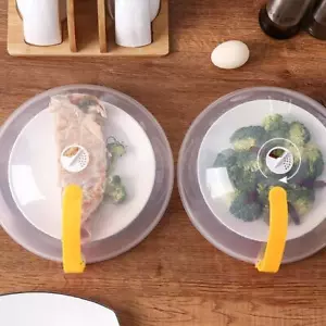 1x Cubierta de placa de microondas de grado alimenticio carcasa anti salpicaduras con placa de mango - Imagen 1 de 11