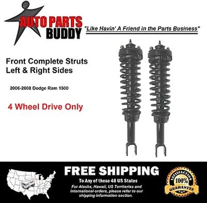 2 New Ram 1500 4WD Front Complete Struts Assembly Lifetime Warranty - Picture 1 of 4