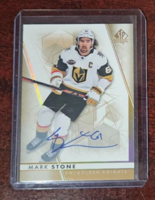 Mark Stone 2022-23 SP Authentic Limited Autograph #70 Vegas Golden Knights VGK - Image 1 of 2