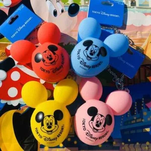 Tokyo Disney Resort Limited Mickey Balloon Bag Charm Case Red Pink Yellow Blue - Picture 1 of 9