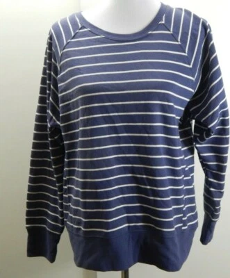 Maternity Striped Pullover  Isabel Maternity by Ingrid & Isabel Blue/Gradenia M - Image 1 of 4