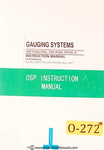 Okuma OSP-P200L/P20L, OSP-P200L-R-P20L-R, Gauging Systems Programming Manual  - Picture 1 of 3