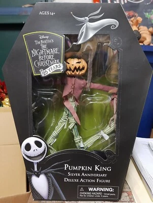 Figura de acción de lujo Pesadilla antes de Navidad aniversario plateado Pumpkin King Foto 1 de 4