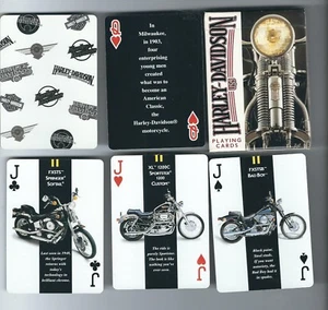 1996 Harley Davidson Motorcycle Playing Card Deck - Picture 1 of 6