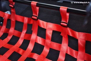 Barra duomi NERA posteriore per 500 e 595 rete rossa KIT PISTA BIPOSTO STYLE - Imagen 1 de 7