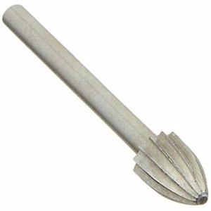 Century Drill & Tool Cutter for Rotary Tools. Flame Shape. 1/8" Shank. - Picture 1 of 7