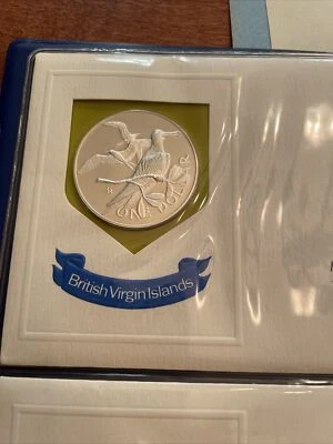 1973 Ilhas Virgens Britânicas Conjunto de 6 cachês postais de primeiro dia e conjunto à prova de prata! - Imagem 1 de 4