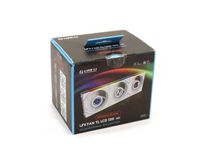 Lian Li UNI Fan TL LCD 120 RGB Reverse Blade 3-pack White (Sealed) - Photo 1/4