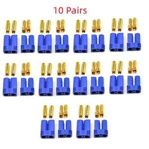 10 Pairs EC5 Device Connector Plug for Battery RC Car Plane Helicopter Lipo ESC - Picture 1 of 10