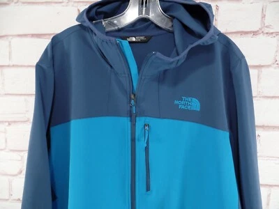 NEW The North Face Men's Windwall Blue Hooded Jacket Zip Size XL - Image 1 of 4