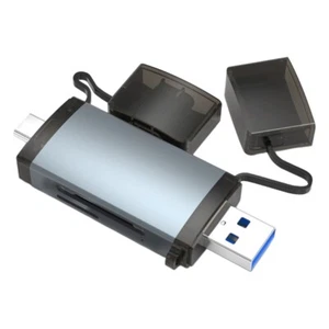 Aluminum USB3.0 Memory Card Reader OTG Adapter for Multiple Devices and Systems - Zdjęcie 1 z 8