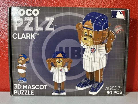 Vintage 2018 FOCO PZLZ Clark Chicago Cubs 3D Mascot puzzle 80 pieces NIB!!!! Cover