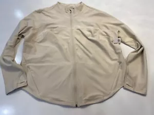 Old Navy beige Sportjacke mit durchgehendem Reißverschluss vorne neu mit Etikett Größe XXL - Bild 1 von 10
