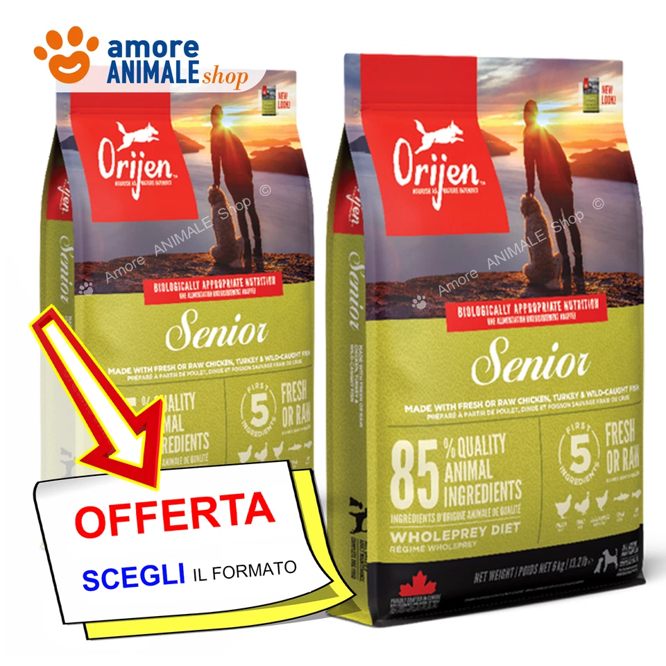 Orijen Dog Adult SENIOR → 2 / 6 / 11,4 kg - Crocchette per Cane, Cani Anziani - Imagen 1 de 1