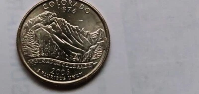 2006 P Colorado State Quarter  BU  CUD -  (Reverse) on Right Side - Image 1 of 4