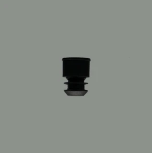 13mm Test Tube Caps, Flange Plug Type, Black, 1,000/bag - Picture 1 of 2