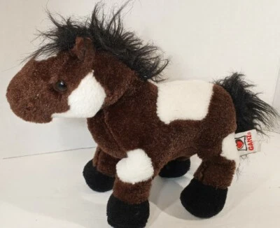Webkinz Ganz Pinto Pony Brown White Horse 9" Plush Stuffed Animal NO CODE HM147 - Image 1 of 4