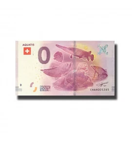 2017-1 Switzerland CHAH Aquatis Euro Billet Souvenir Banknote Euro Schein - Picture 1 of 1