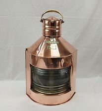 Large Meteorite Copper And Brass Ships Lantern #3