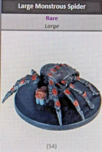 D&D miniatures Dragoneye LARGE MONSTROUS SPIDER #54 w/stat card NIB - Picture 1 of 1