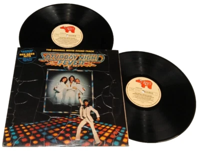 "Saturday Night Fever Soundtrack" 1977 Aus 1st.Press EX/Near Mint Double LP - Image 1 of 4