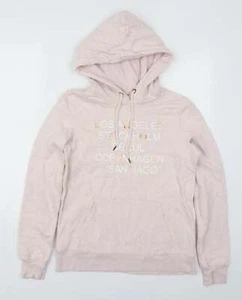 H&M Womens Pink Cotton Blend Hoodie Size S - Los Angeles Stockholm S - Picture 1 of 12