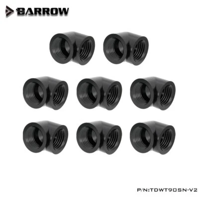 Karre 4/6/8 Stück Doppel Innengewinde G1/4 Zoll 90 Grad Winkel Fitting Adapter - Bild 1 von 4