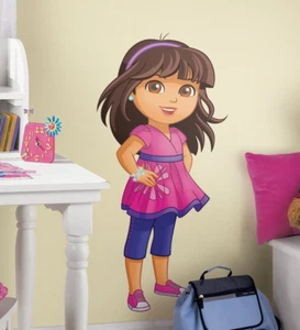 Dora & Friends Nickelodeon Peel & Stick 12 Wall Decal w/gems reusable NEW - Picture 1 of 7