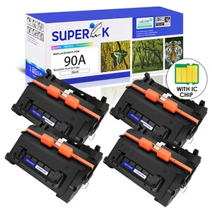 4PK CE390A 90A Toner Cartridge for HP LaserJet M4555f M4555h M4555fskm MFP - Bild 1 von 24
