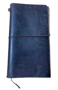 Midori Travelers Notizbuch blau Leder JAPAN sehr gut - Bild 1 von 6