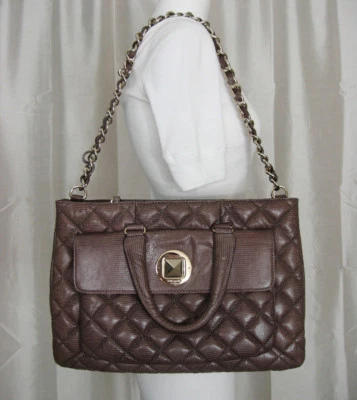 Bolso Kate Spade Liberty Street Campbell acolchado charol lagarto gris francés nuevo con etiquetas Foto 1 de 4