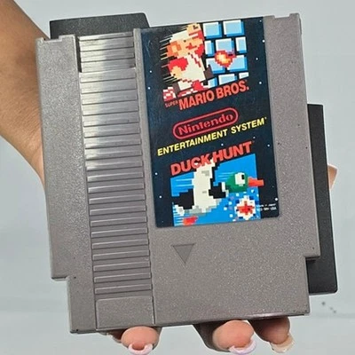 Vintage Nintendo NES Game - Super Mario Bros. & Duck Hunt 1985 Japan - Image 1 of 4