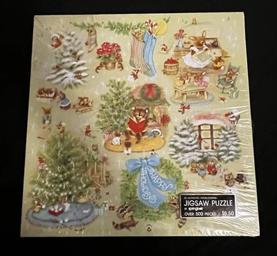 Springbok - Christmas Comes to Town Jigsaw Puzzle VINTAGE 1977 Sealed/New - Image 1 of 2