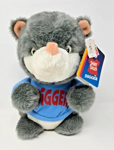 Vintage 1983 Hasbro Vorschule Shirt Tales Digger Plüschtier 11 Zoll Stofftier Neu aus altem Lagerbestand - Bild 1 von 12