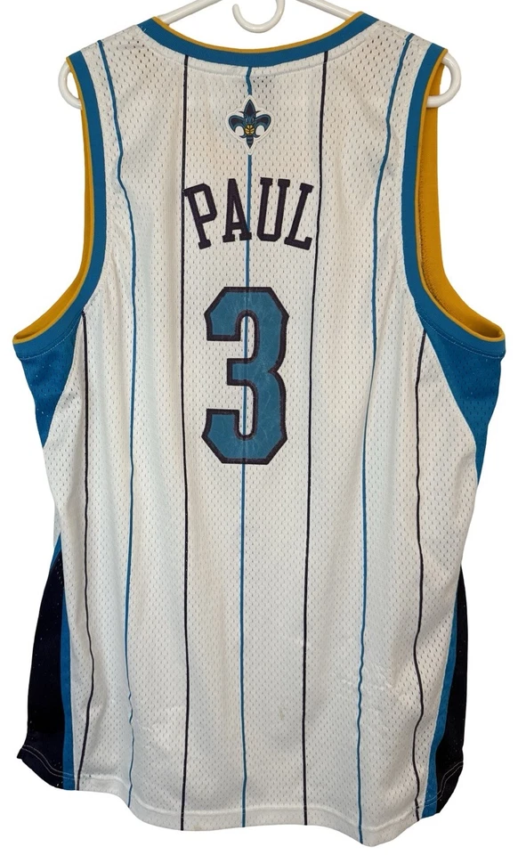 VTG Adidas #3 Chris Paul CP3 Basketball Jersey Mens XL NBA New Orleans Hornets* - Image 1 of 4