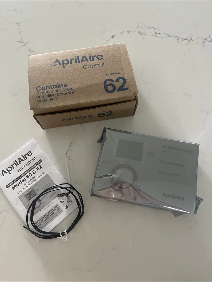 1- Aprilaire 62 Automatic Digital Humidistat Controller + paperwork - Image 1 of 1