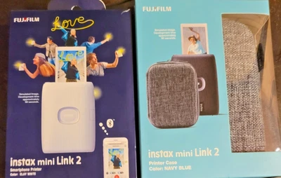 Fujifilm INSTAX Mini Link 2 - Smartphone Printer Weiß-Printer Case-Schutzhülle - Bild 1 von 4
