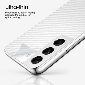 1/3PCS Carbon Fiber Sticker Film Back Protector For Samsung Galaxy S23 S22 Ultra - Picture 1 of 7