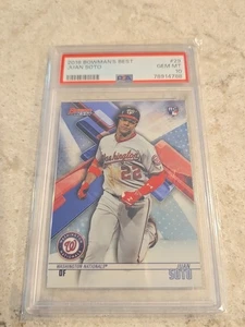 Juan Soto 2018 Bowmans Best #29 PSA 10 Rookie RC Nationals Mets - Foto 1 di 3