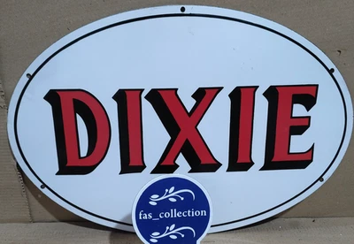 Dixie Porcelain Enamel Sign  24 x 16 Inches 1 Sided - Image 1 of 4