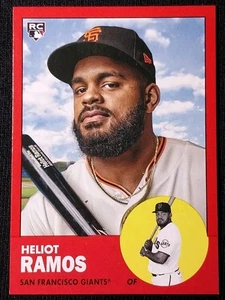 2022 Topps Archives Heliot Ramos RC #54 1963 Design Red Parallel Rookie /75 - Picture 1 of 7