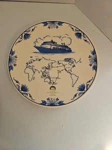 Holland America Line MS Amsterdam 2012 Grand World Voyage Wall Plate  - Picture 1 of 3