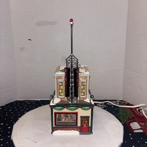 RARE! Dept 56 55010 WSNO Radio Station DJ Music Light 3D Christmas Snow Village - Picture 1 of 10