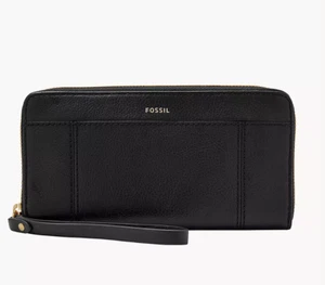 Fossil Damen Leder Geldbörse Portemonnaie Jori Zip Clutch RFID Block | NEU OVP - Bild 1 von 2