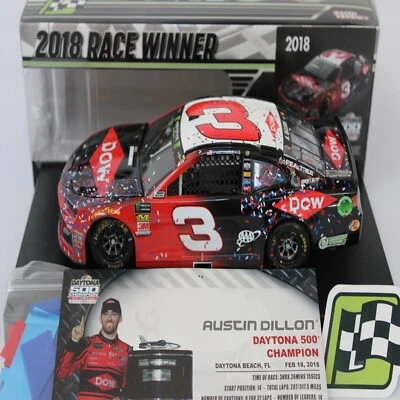 AUSTIN DILLON 2018 ACTION #3 DAYTONA 500 RACE WIN DOW CHEVY /1,381 MADE!! - Image 1 of 4