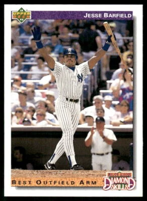 Jesse Barfield 1992 Upper Deck #644 New York Yankees - Image 1 of 2