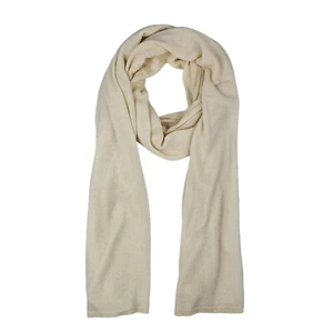 Andre Maurice Womens Ivory Cashmere Silk Sequin Shawl - Picture 1 of 7