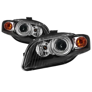 Fit Audi 06-08 A4 S4 RS4 Black Replacement Headlights For Factory HID Models - Bild 1 von 5